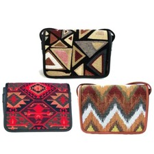 KILIM Woven Messenger Bag