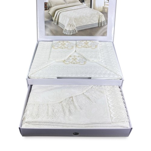 Couvre lit dentelle - en,