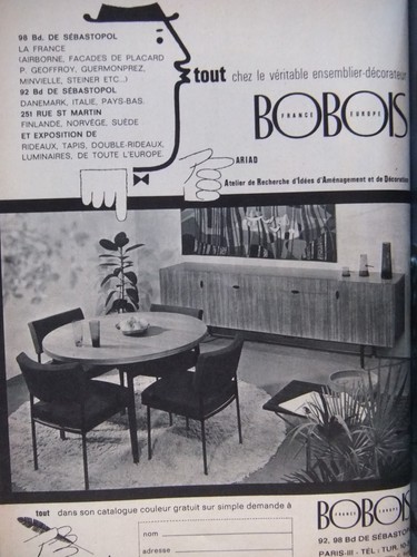 Publicité 1962 bobois ariad - 1962,