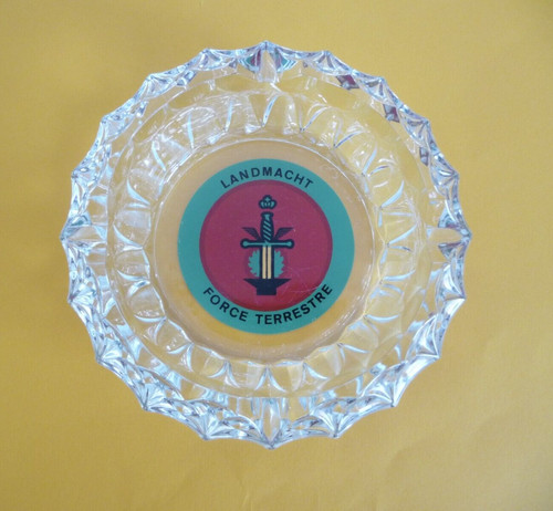 Cendrier verre circulaire