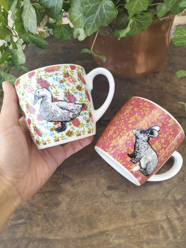 Tasses porcelaine - 2, en