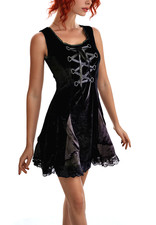 Robe En Velours Look Corset