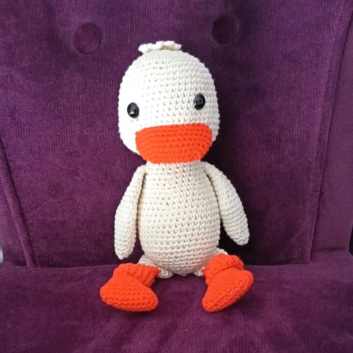 Doudou canard peluche - , au