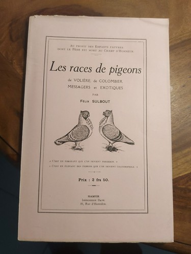 Les races pigeons sulbout - pigeons,