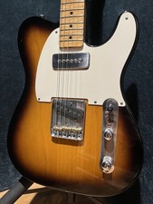 (Fender) Custom Shop Telecaster avec guitare électrique P-90 3 Tone Sunburst ...