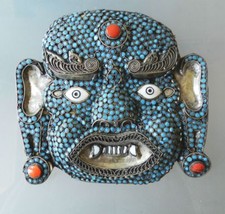 ANCIEN MASQUE TIBET NEPAL 
