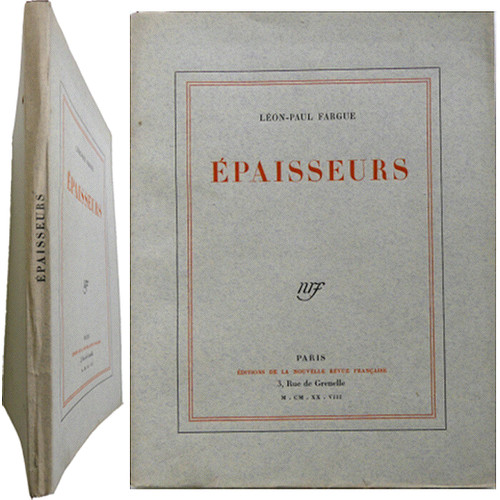 épaisseurs léon paul fargue - léon-paul,