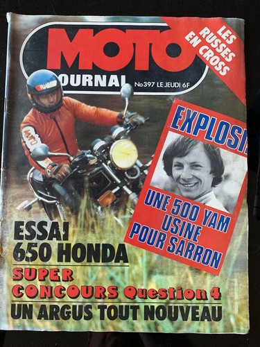 Moto journal 397 500 yam - moto, n°397;