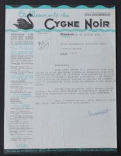 Invoice ROMANS 1949 ETb BLACK SWAN Chair Maintenance GLASS illustrated 76