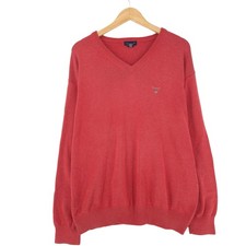Gant Homme Pull Rouge En Coton