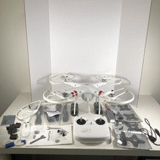 DJI Phantom P330D Drone DJ6 Transmitter Battery Charger Carbon Fiber Props More