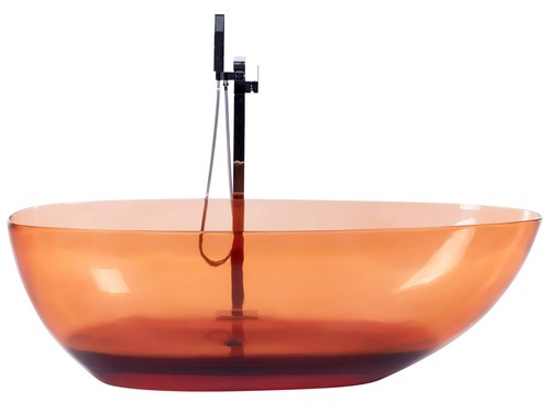 Baignoire îlot rouge fonte - Îlot,