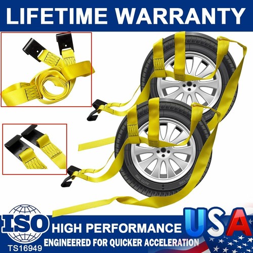 Tire basket straps wrecker car - tire,
