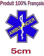 STICKERS AMBULANCIER  5cm , pare-brise voiture