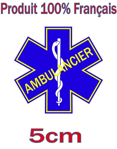 Stickers ambulancier 5cm - ,