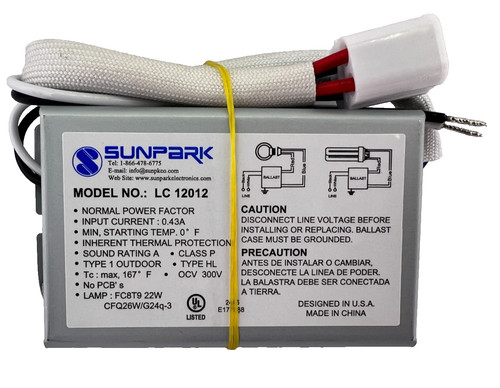 Sunpark lc12012 ballast 120v - lc12012,