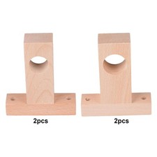 2x Support de tringle à rideau Support de tringle en bois cintres de rideau