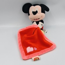 Doudou Mickey mouchoir rouge