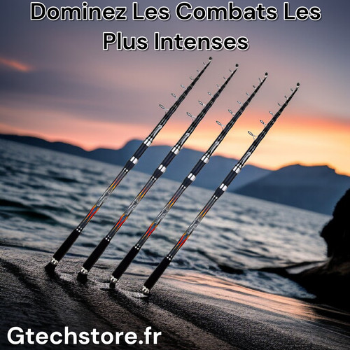 Canne pêche télescopique - canne,