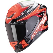 Casque de moto rouge Scorpion Exo-R1 Evo Air Alvaro Replica Pinlock