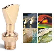 Tête d'arrosage en forme d'éventail pour fontaine d'étang en laiton