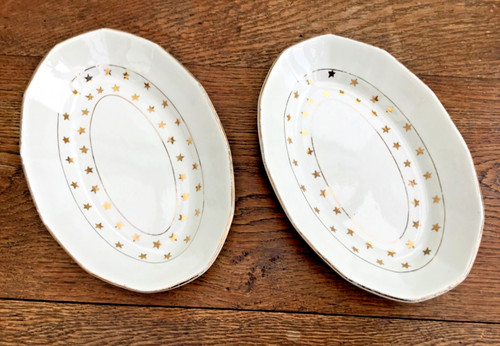Lot ravier plat - plat, digoin