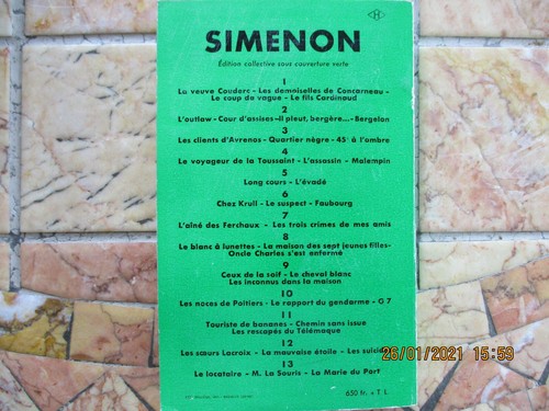 Simenon l ombre - 45°, l'ombre