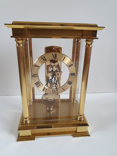 Pendule cage verre squelette - ,