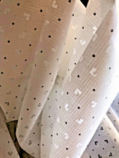 Coupon tissu NEUF  COTON BLANC