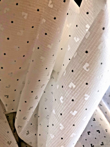Coupon tissu neuf - , blanc
