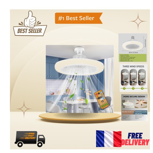 Lampe ventilateur plafond - ventilateur,