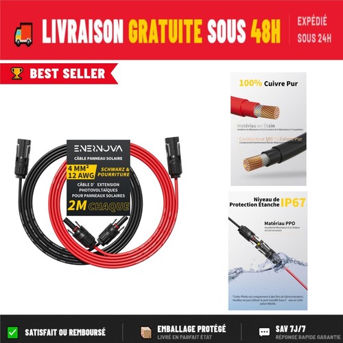 Câble solaire 4mm 6mm - solaire, 4mm²/6mm²