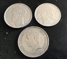 Pièce Argent Belgique Lot
