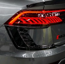 Rear Fiberglass Bumper Canards Aero Fins for Audi RS Q8 2020-2024, Pair 