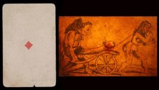 EROTIC PLAYING CARD 1830 / hidden optical optical toy magic lantern / 244