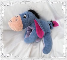 Doudou Peluche Bourriquet Bleu Ventre Violet Oreilles Fushia Nicotoy Disney