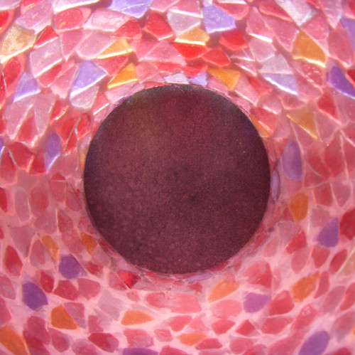 Ancienne lampe mosaïque - , verre