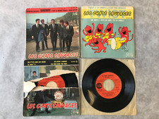 4 VINYLES DISQUES 45 TOURS LES