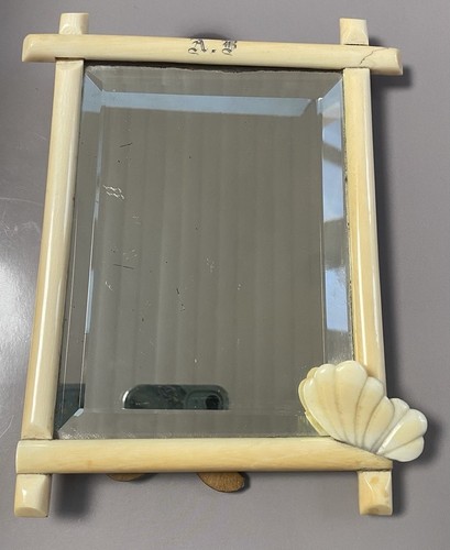 Ancien miroir verre - , biseauté