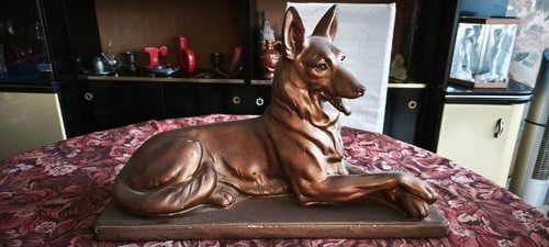 Statue chien berger allemand - statue,