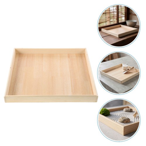 Plateau jardin zen bois - plateau,