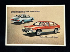 1980 Chevrolet Citation Hatchback Coupe/Sedan - Vintage Car Dealer Postcard