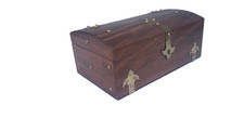 Grand coffret en bois vintage