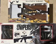lot 2 pack shoot snipers fusil lunette + hunter's trophy 2 ball trap ps3 neuf