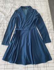 Robe portefeuille femme bleu