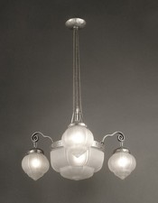 LUSTRE ART DÉCO FERRONNERIE