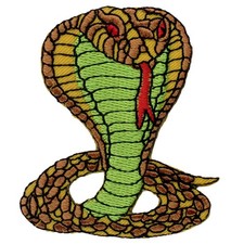Ecusson cobra serpent vipère