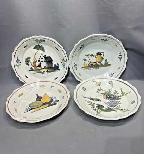 Centre assiettes faïence - assiettes,