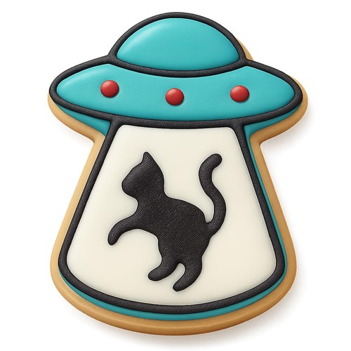 Ufo abduct cat silhouette - abduct,