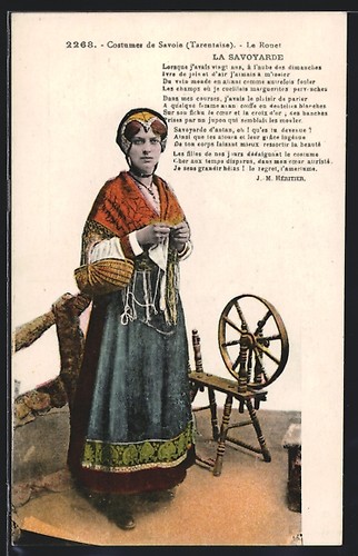Cpa costume savoie - costume,